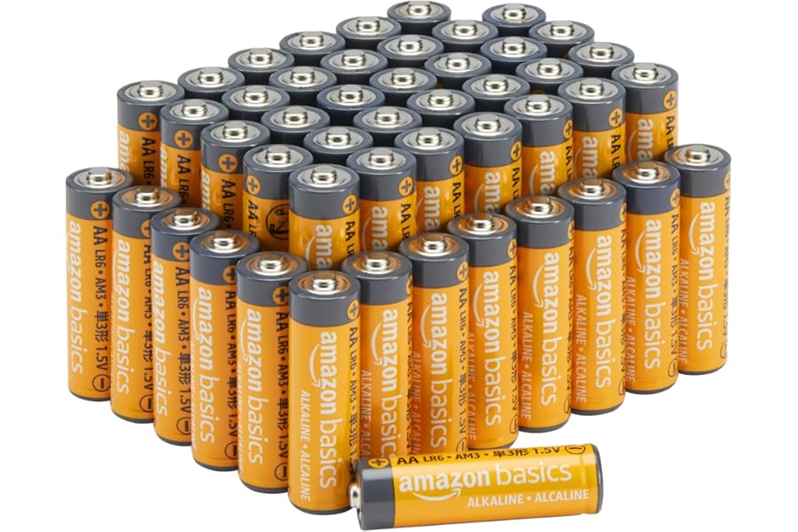 Amazon Basics 48-Pack AA Alkaline Batteries